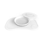 Vajilla infantil Click-Mat Mini+plato Twistshake blanco 2024