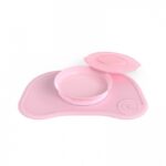 Vajilla infantil Click-Mat Mini+plato Twistshake rosa 2024