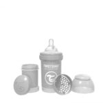 Biberón bebé anti-colic  Twistshake 180 ml gris 2023