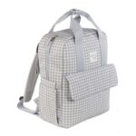 Mochila silla bebé VICHY gris Walking Mum - Imagen 4