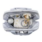Mochila silla bebé VICHY gris Walking Mum - Imagen 2