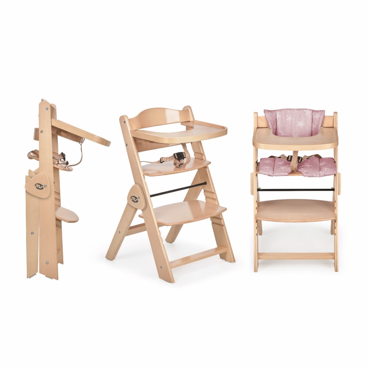 FULL+ FULL PLUS Trona Full Plus natural rosa/estrellas blancas Innovaciones Ms - Imagen 1