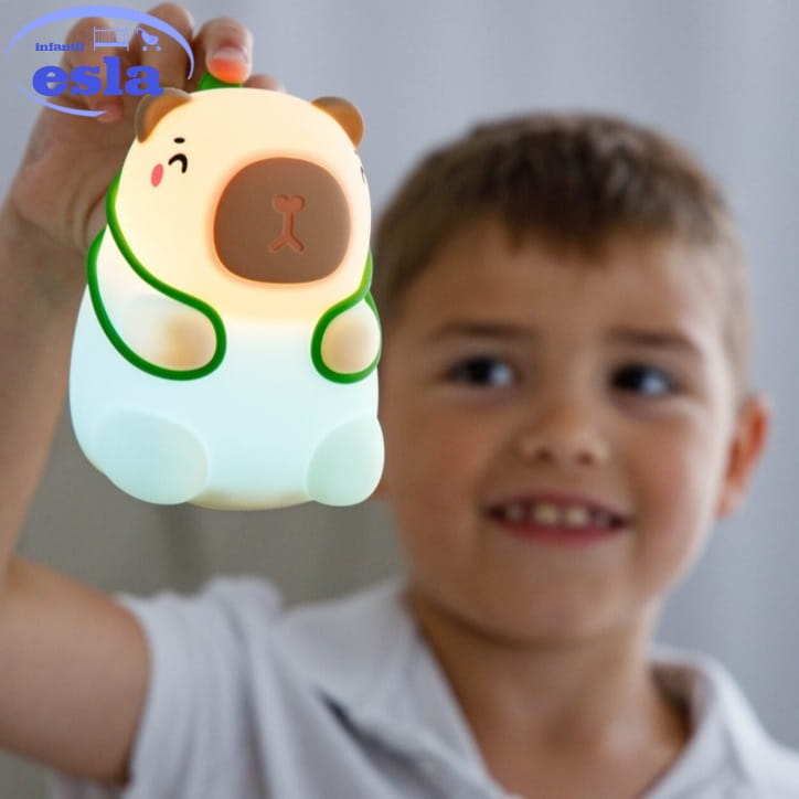innogio-luz-compania-giosleepy-capibara-2 - Editada Luz nocturna silicona GIO CAPYBARA - Imagen 1