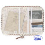 Porta documentos Praliné vichy Moka - Imagen 2
